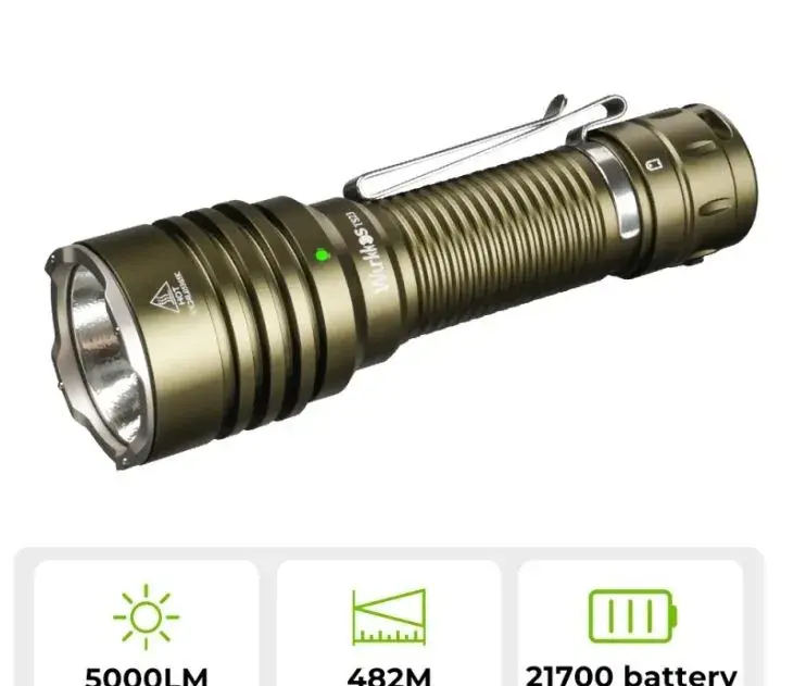 svítilna Wurkkos TS23, 5000L, USB, LED, 5000 mAh +dárek
