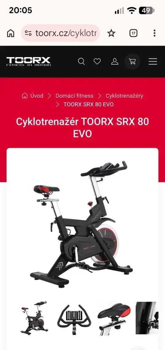 Cyklotrenažér TOORX