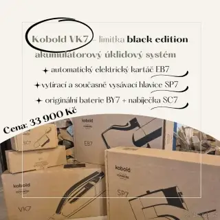 Vorwerk Kobold VK7 Black Edition – nový, nerozbalený set