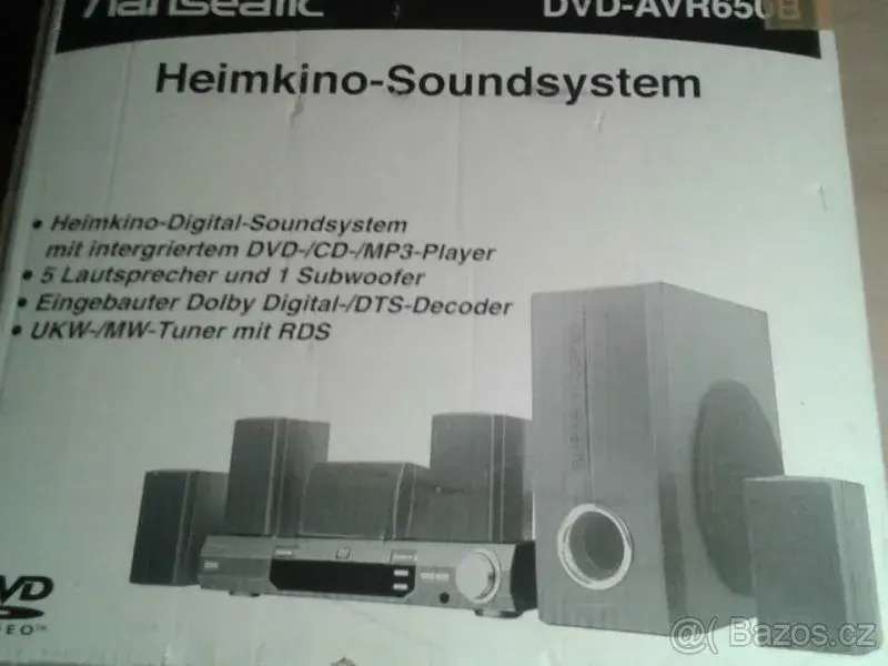 Hanseatik AVR-650B, DVD AV receiver+repro 5.1,DO,návod