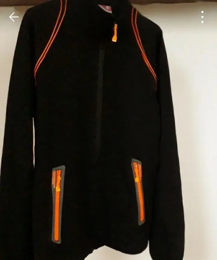 Unisex mikina černo- oranžová + dárek zdarma
