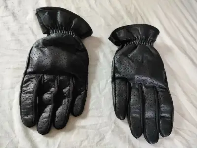 Kožené rukavice W-TEC Black (vel.XL)