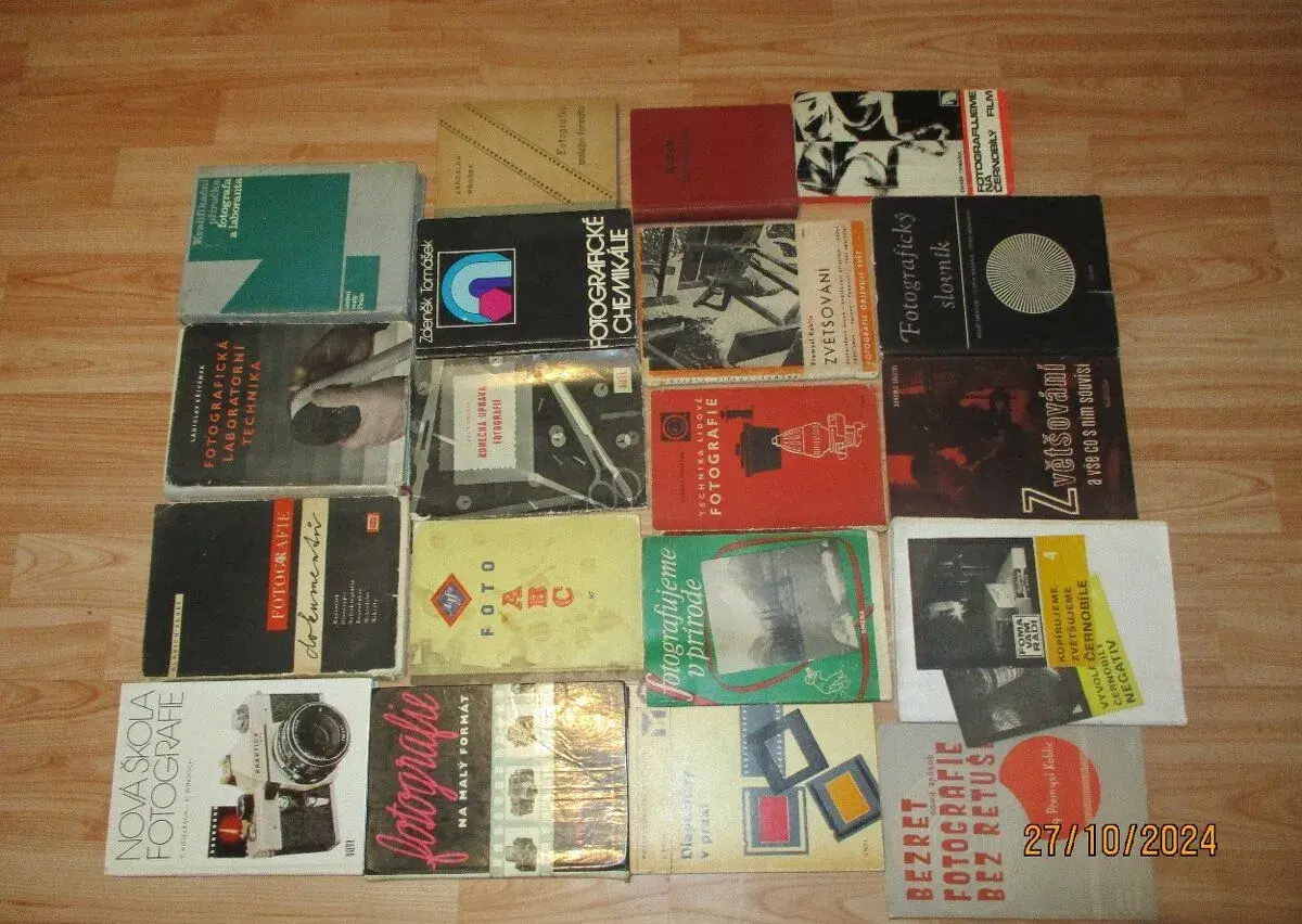 Soubor odborné fotografické literatury