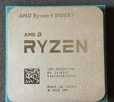 AMD Ryzen 9 5900XT, 16C/32T, TDP 105W, bez chladice