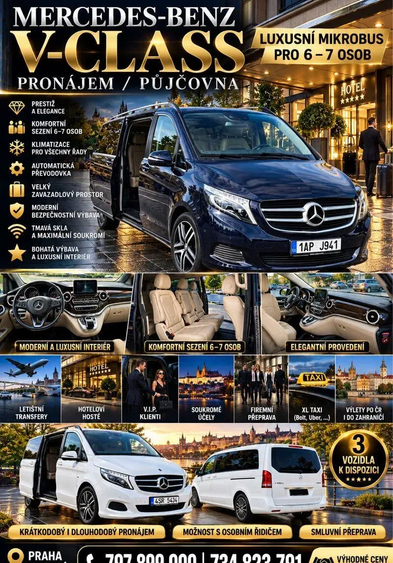 MERCEDES-BENZ V-CLASS | PRONÁJEM PRAHA