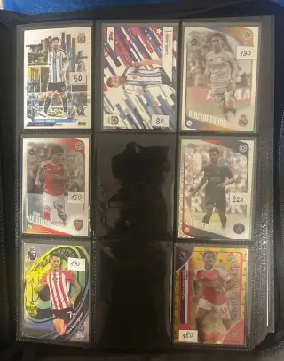 Topps fotbalové karty různé edice