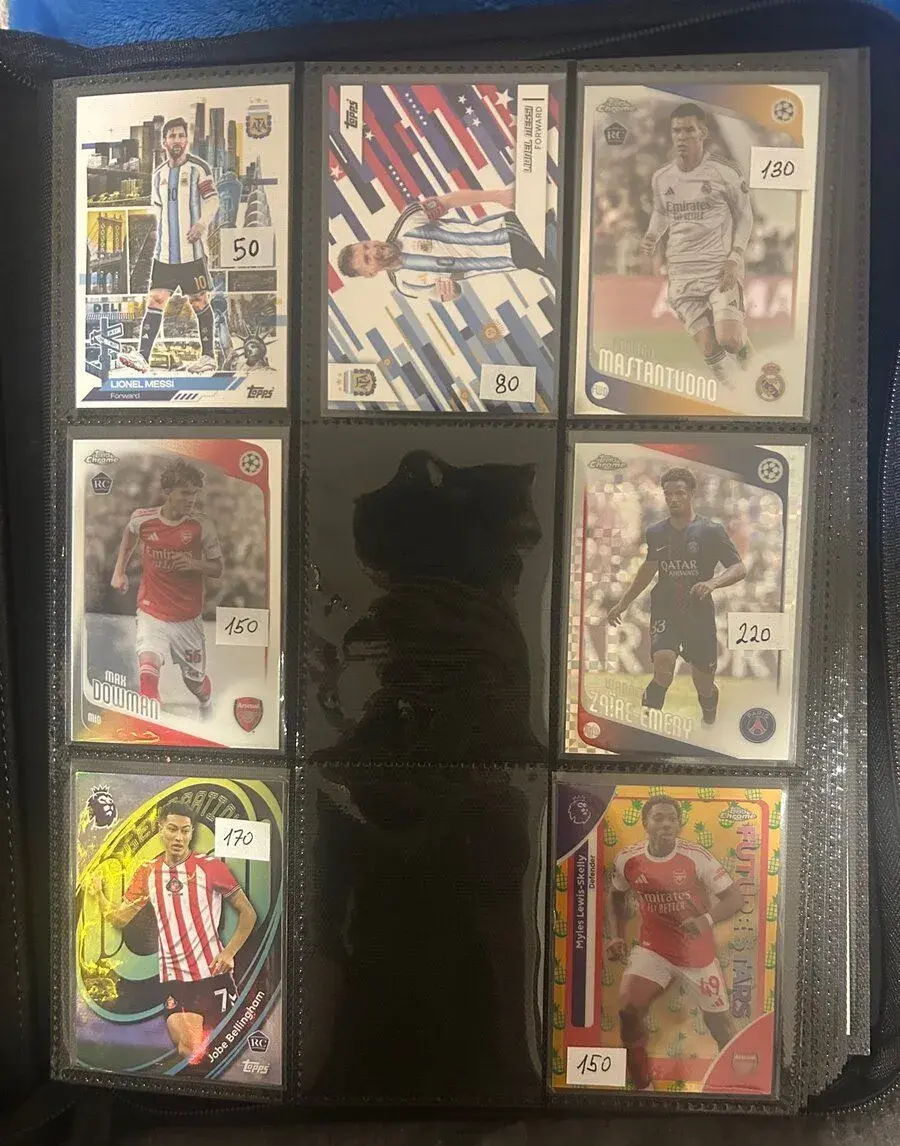 Topps fotbalové karty různé edice