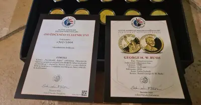 kolekce mincí presidentské dolary