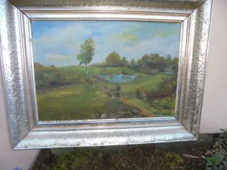 OBRAZ OLEJ PLÁTNO NA KARTONU