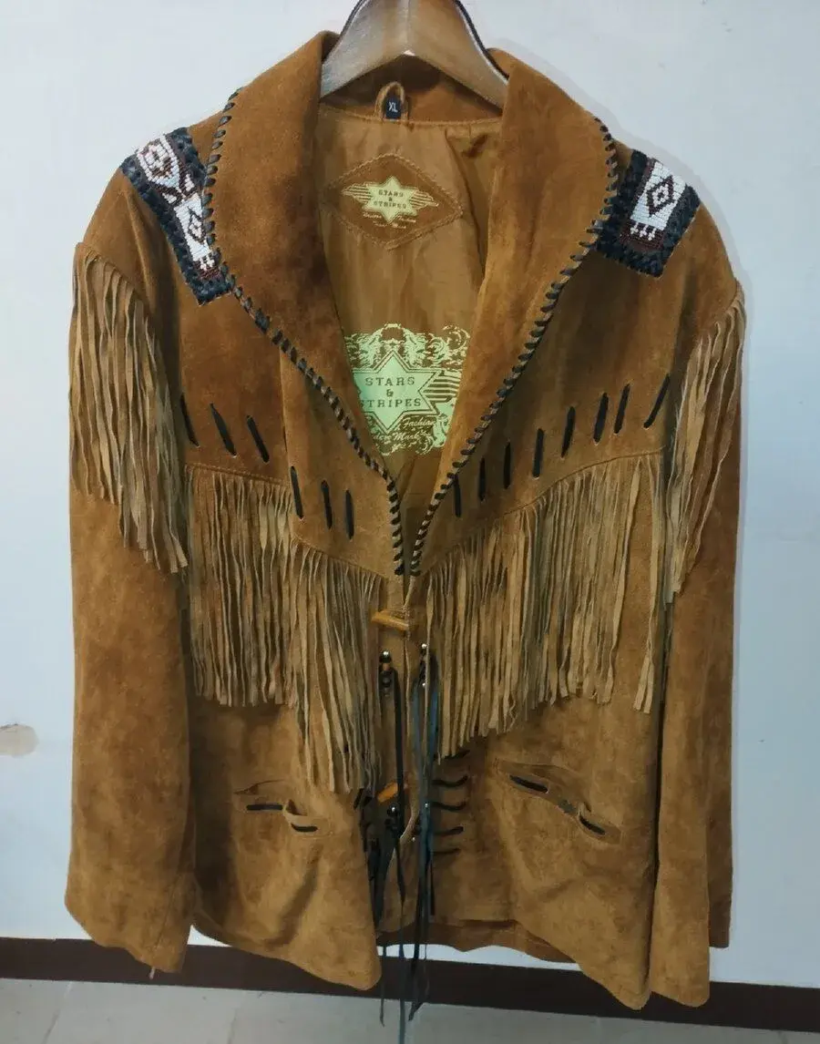 Kožená westernová bunda Buffalo XL