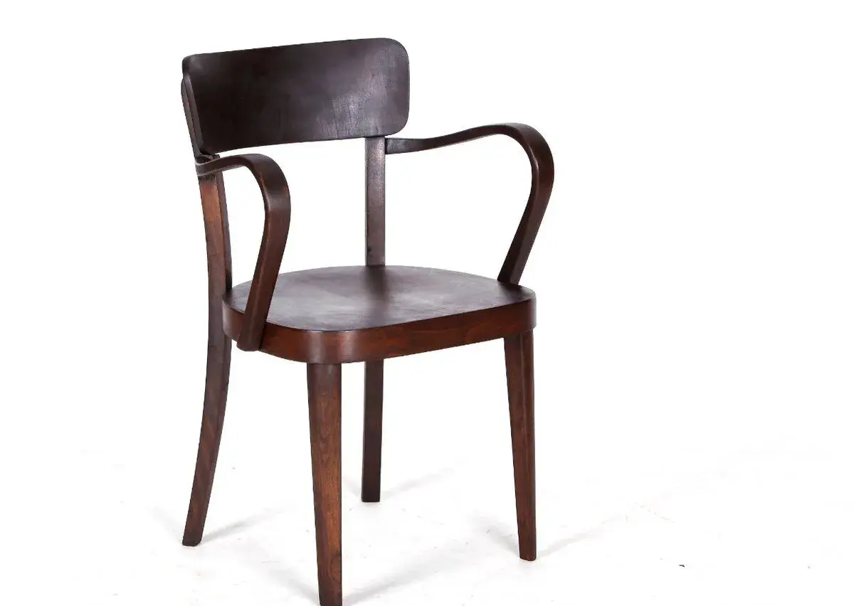 BUKOVÁ židle, křesílko THONET k psacímu stolu.