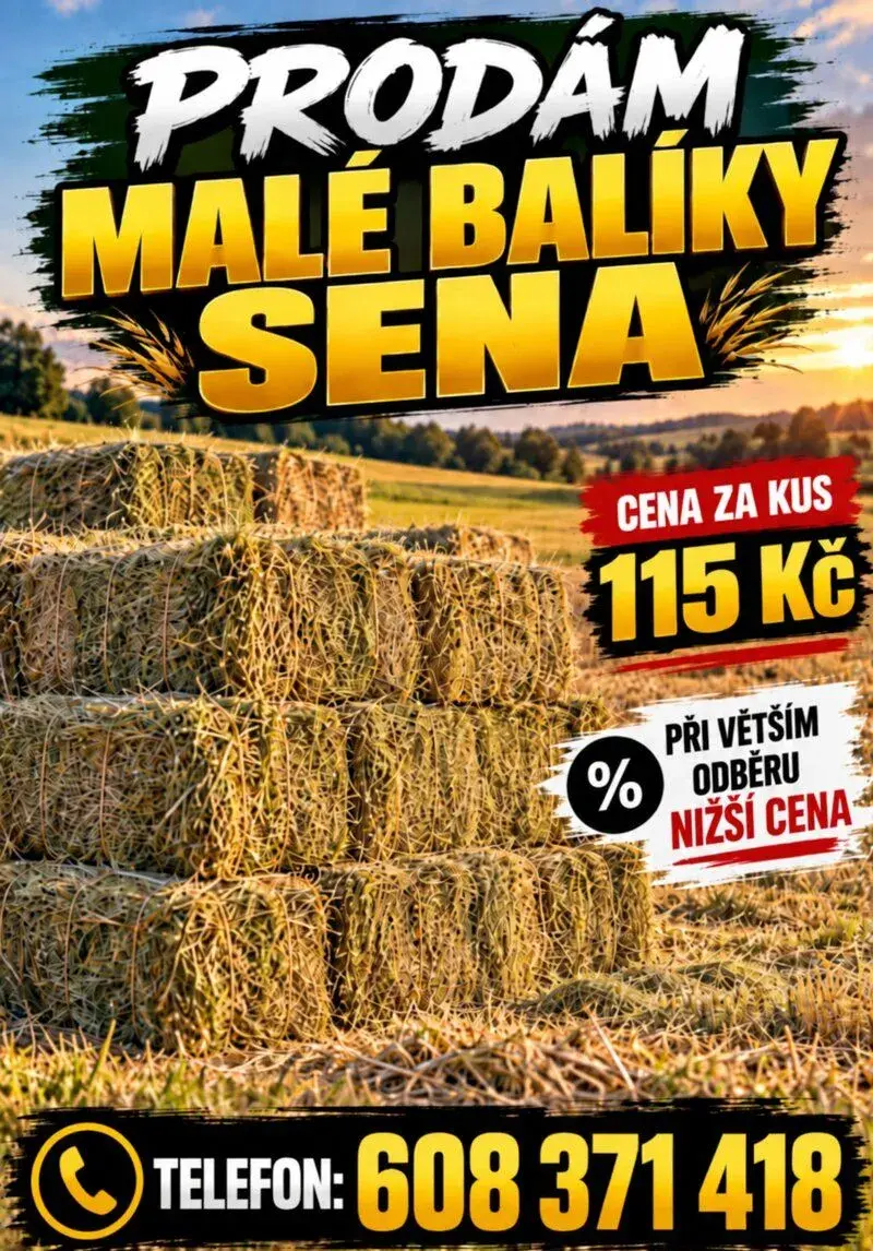 Malé balíky sena