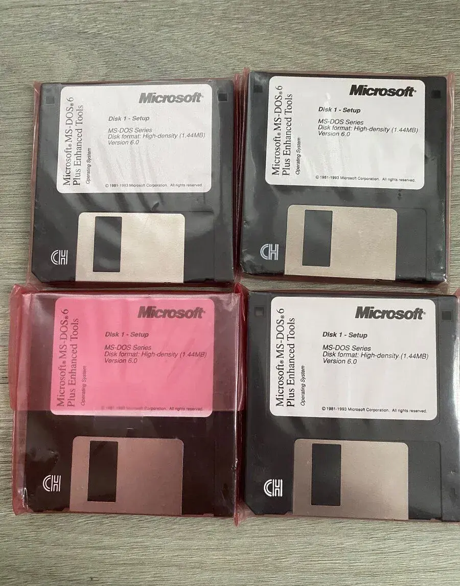 MS-DOS 6 plus enhanced tools diskety a MS-DOS 5.0