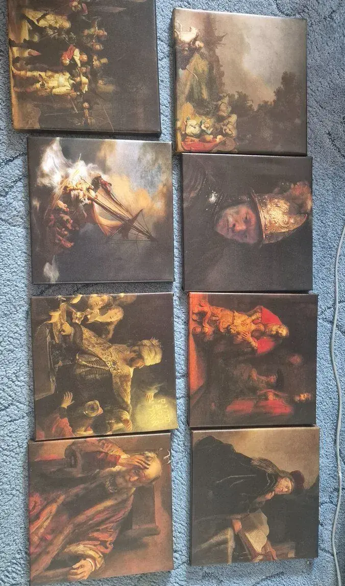 8 x reprodukce Rembrandt