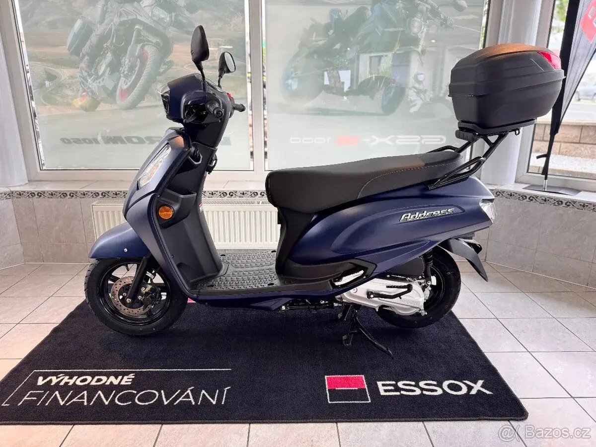 SUZUKI ADDRESS 125 – NOVÝ SKÚTR, KUFR V CENĚ