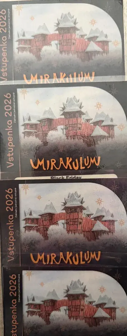 4x vstupenka do Mirakula