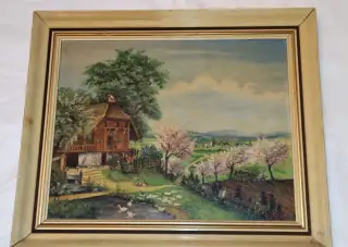 Obraz 61 × 51 , olejomalba / na kartonu