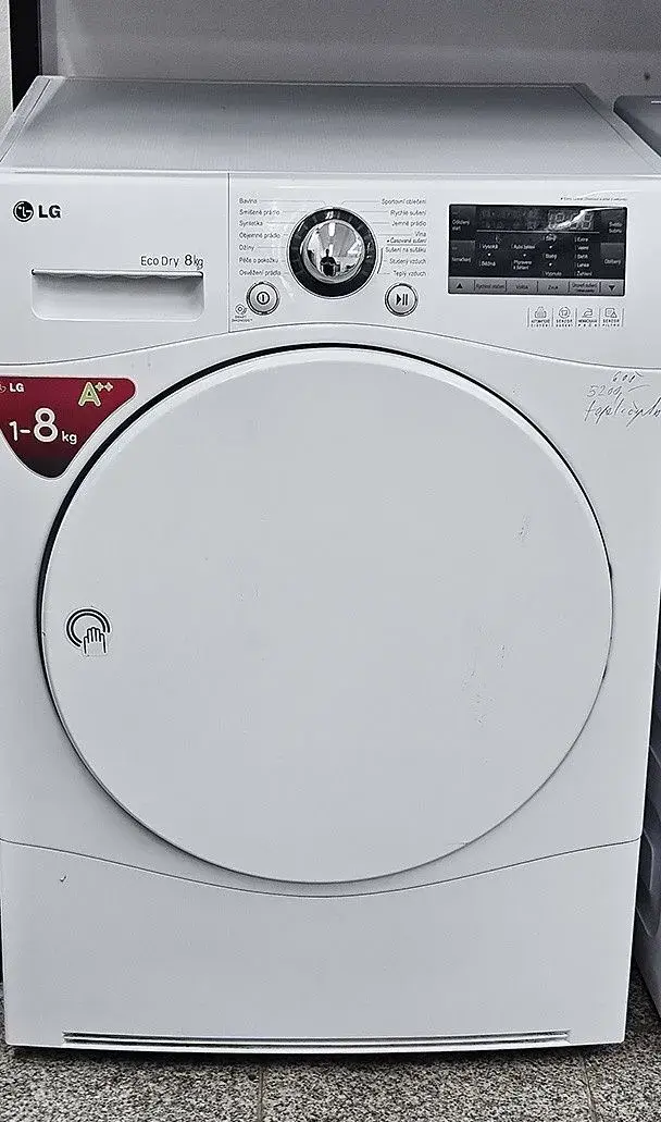 Sušička LG, 8kg, s tepelným čerpadlem