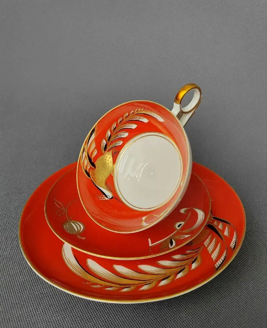 Sběratelský ručně malovaný porcelánový set Wallendorf