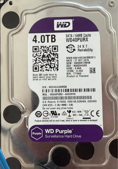 Pevny disk HDD WD Purple 4TB