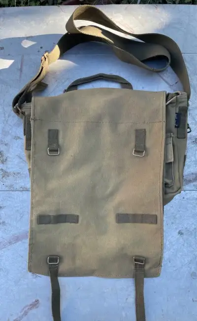 Mil-Tec vojenský batoh – canvas, olivový, retro styl