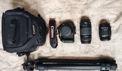 Canon EOS 700D+EF‑S 18–55mm+75-300mm+ brašna Canon+Stativ