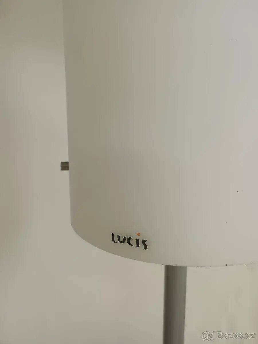 Skleněná stojací lampa, 185 cm