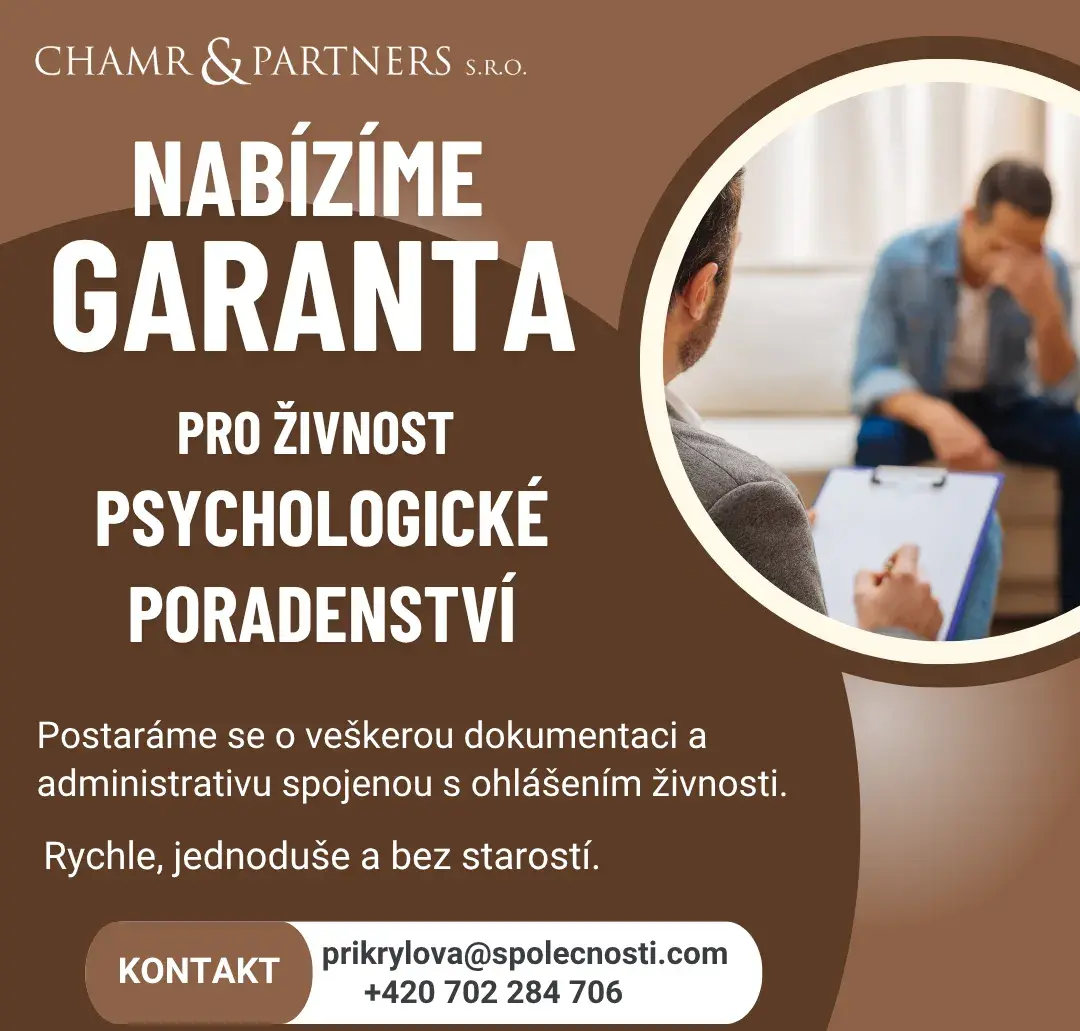 Zajištění odpovědného zástupce - Psychologické poradenství