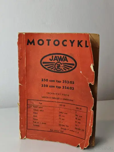 Návod k obsluze motocyklů Jawa