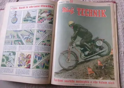Do knihy svázané časopisy "Mladý technik" kompletní