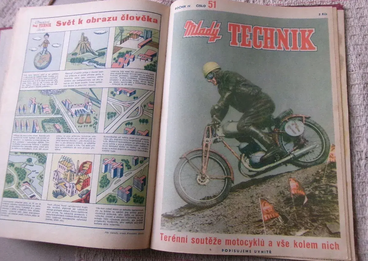 Do knihy svázané časopisy "Mladý technik" kompletní