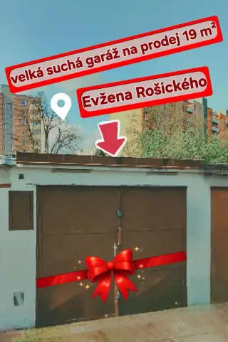 garáž na prodej Evžena Rošického 19 m²