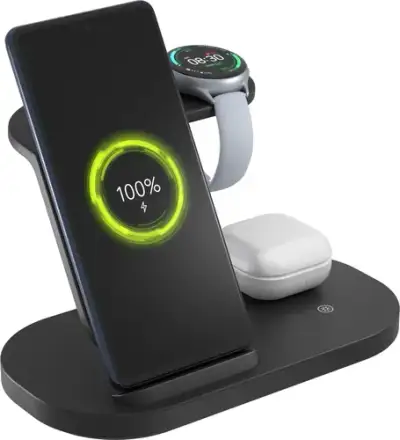 3in1 nabíječka Wireless Charger pro Samsung černá