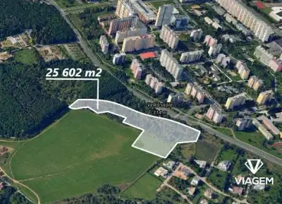 Investiční pozemek 25 602 m², Podíl 25 % o výměře 6 086 m²