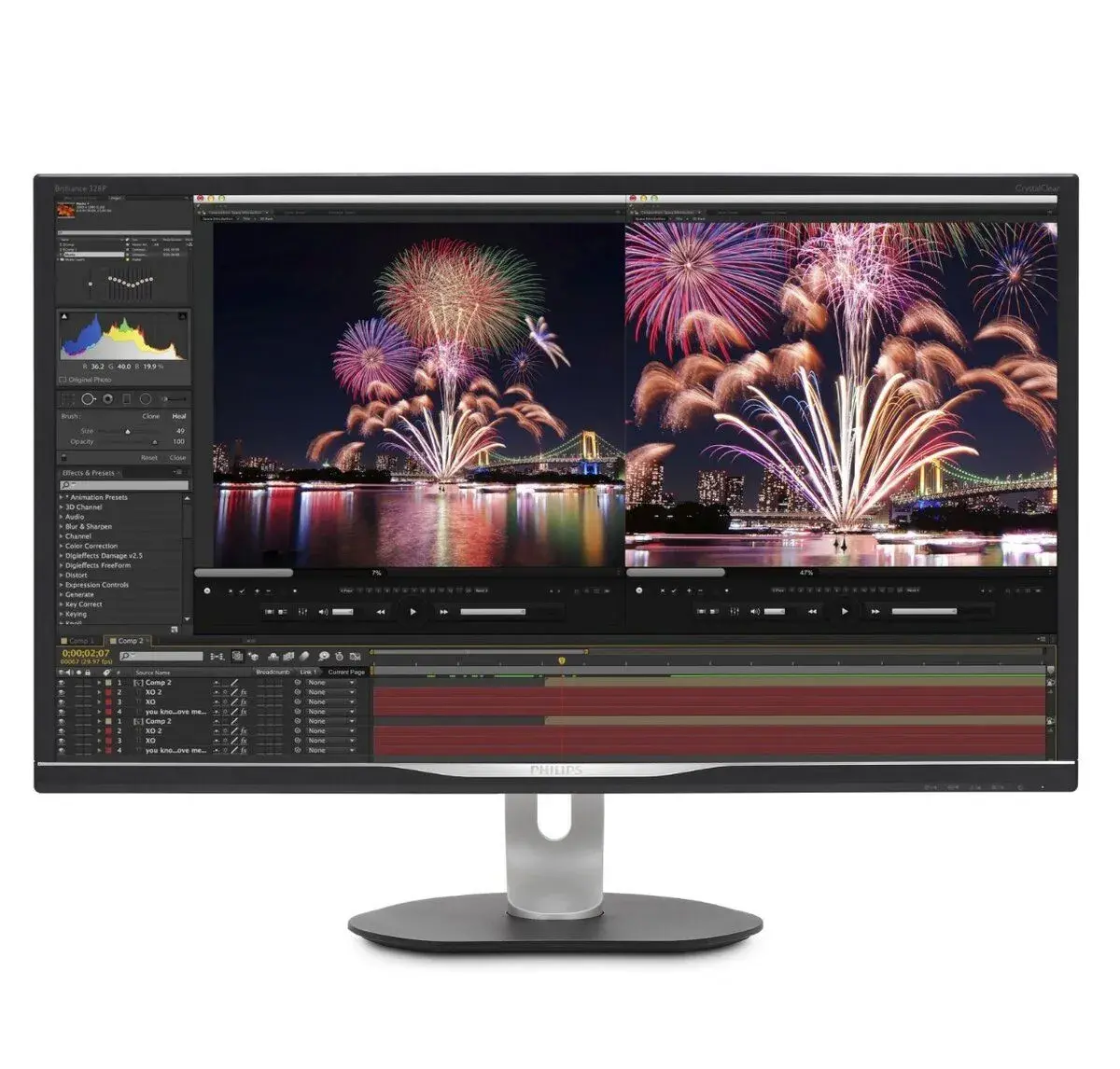 Monitor Philips Brilliance 32" QHD IPS USB-C dock 328P6AUBR