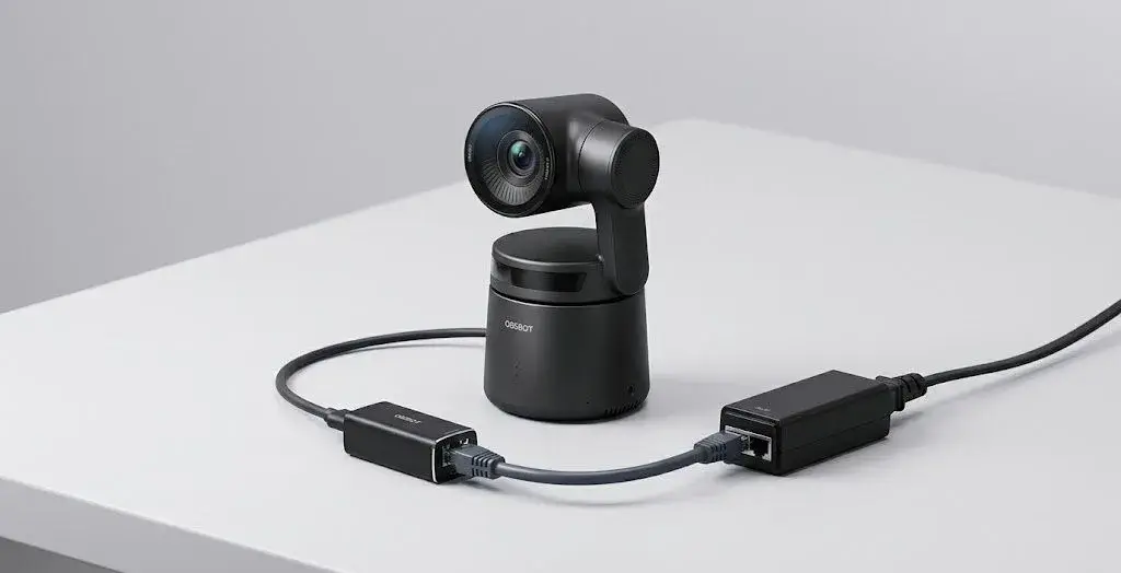 OBSBOT Tail Air 4K PTZ kamera + USB-C/Ethernet adaptér + CAT