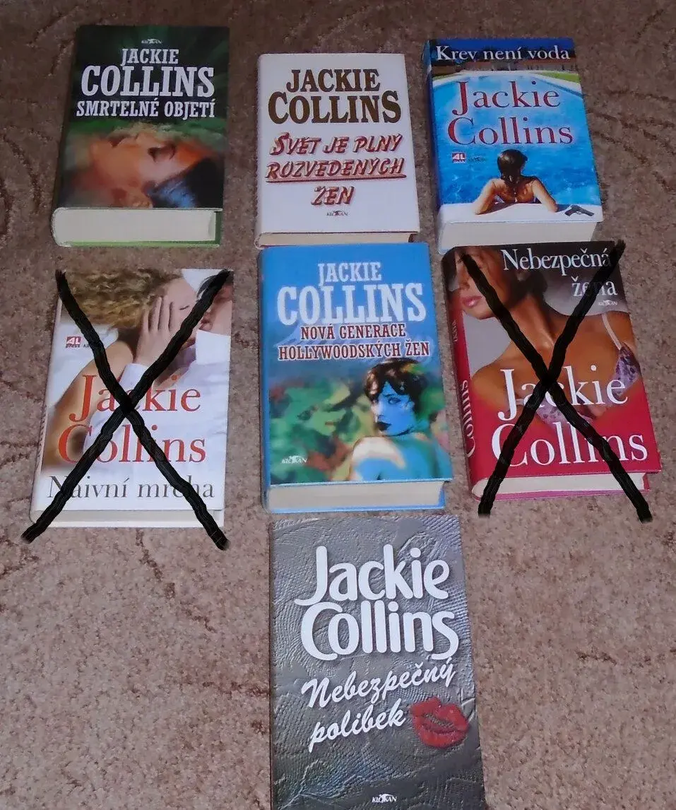 knihy - autorka Jackie Collins