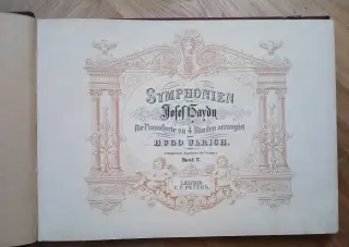 Vintage klavírní noty - Joseph Haydn: 7. symfonie