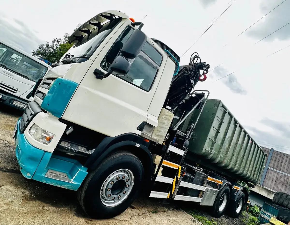 abroll kontejner 6x4 DAF Eur5 + ruka HMF 2220