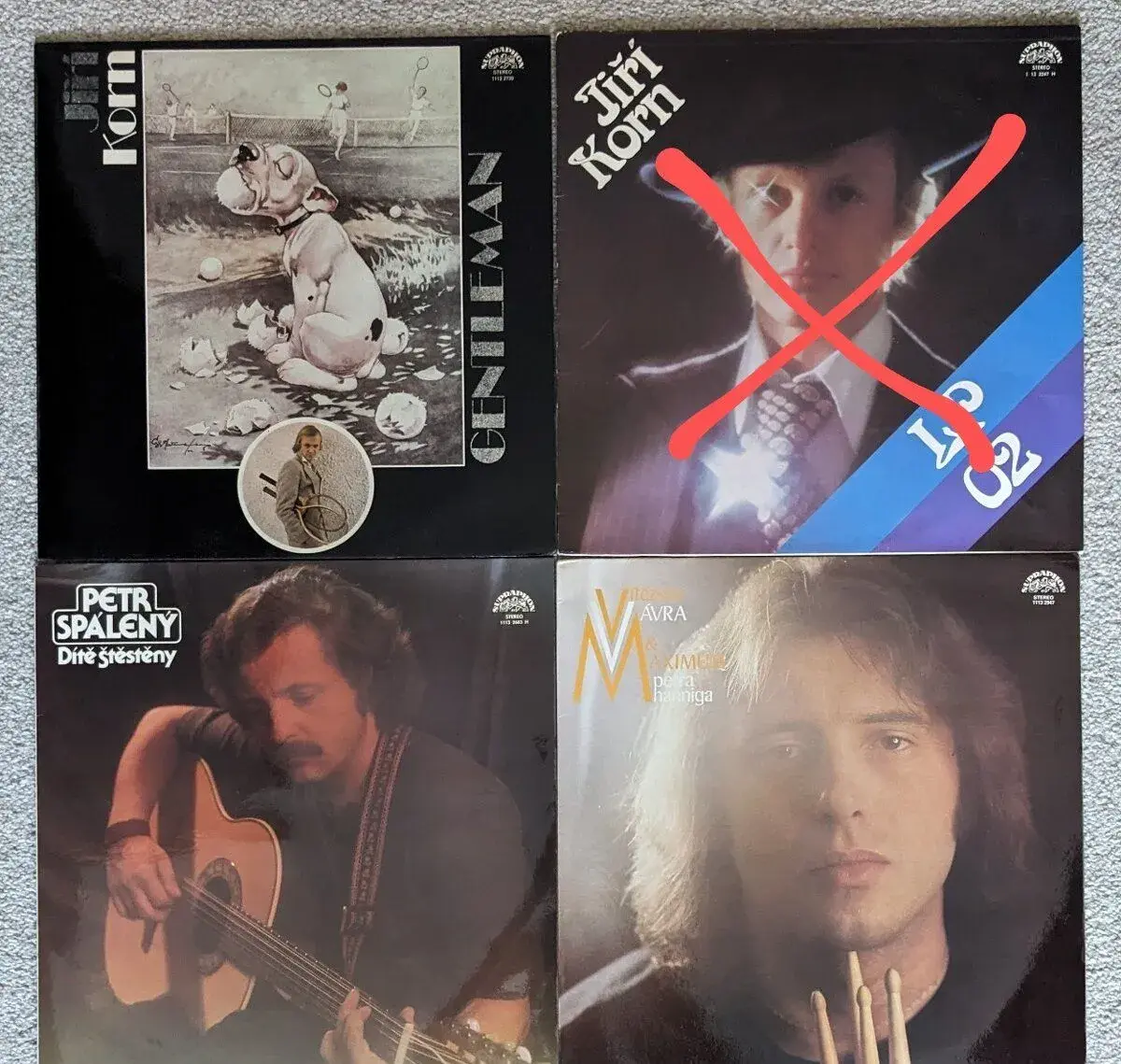 LP český pop - Korn, Spálený, Vávra