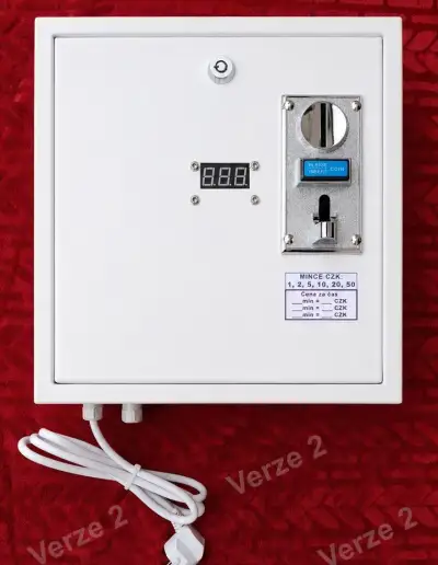 Mincovnik pro pračku, mincovní automat, časový spínač