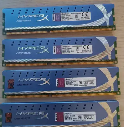 Kingston HyperX DDR3 16GB 1600MHz CL9 (4x 4GB), 2x KHX1600C9