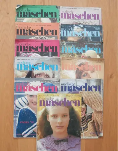 11 x německý módní časopis MODISCHE MASCHEN. 1976 - 1981