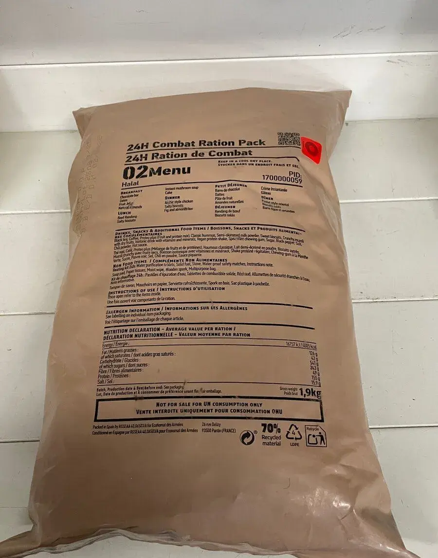 MRE OSN United Nations celodenní dávka 1.9kg