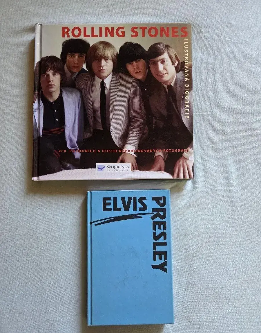 Rolling Stones - ilustrovaná biografie + Elvis Presley -Prav