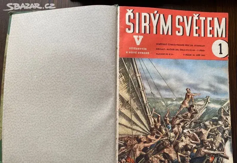 Svázané časopisy Širým světem.