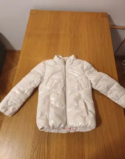 Dívčí prošívaná bunda H&M (vel. 128 / 7–8 let)
