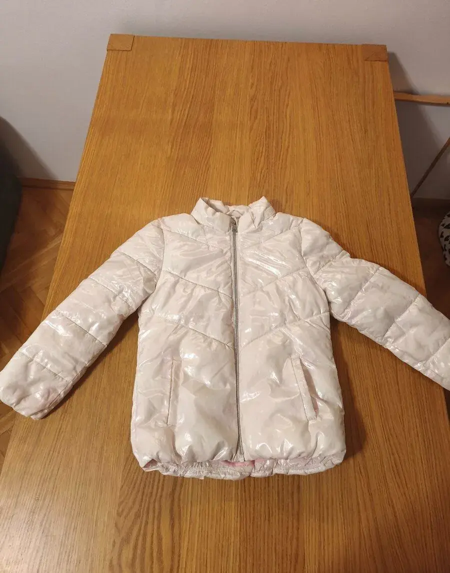 Dívčí prošívaná bunda H&M (vel. 128 / 7–8 let)