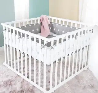 Dětská ohrádka Geuther s nastavitelnou výškou 100cm100cm.