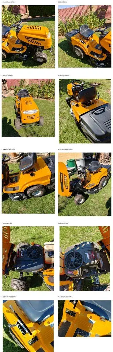 Zahradní traktor Riwall PRO RLT 92 H – hydrostat, 92 cm, mál